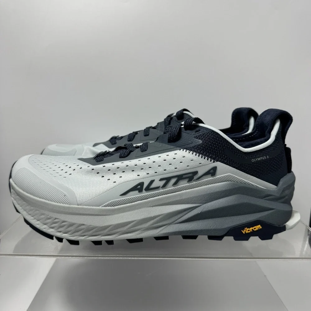 Brand New Altra Olympus 6 Trail AL0A85NJ442 Blue Grey Hiking Shoe Men's Size 8.5